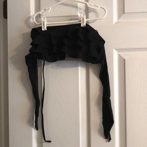 Ruffle swim top
